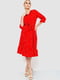 Платье красное с узором | 6617751 | фото 2