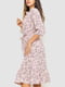 Платье розовое в цветочный принт | 6617755 | фото 3