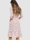 Платье розовое в цветочный принт | 6617755 | фото 4