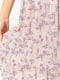 Платье розовое в цветочный принт | 6617755 | фото 5