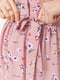Сукня пудрова в квітковий принт | 6617759 | фото 5