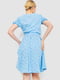 Сукня блакитна в квітковий принт | 6617765 | фото 4