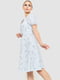 Сукня сіро-блакитна в квітковий принт | 6617767 | фото 3