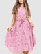Рожеве плаття в квітковий принт | 6617776 | фото 2