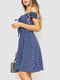 Сукня синя з візерунком | 6617783 | фото 3