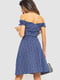 Сукня синя з візерунком | 6617783 | фото 4