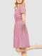 Платье розовое в горошек | 6617789 | фото 3