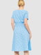Сукня блакитна в квітковий принт | 6617792 | фото 4