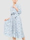 Сукня сіро-блакитна в квітковий принт | 6617800 | фото 2