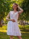 Сукня біла з мереживними вставками | 6506308 | фото 2