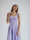 Сукня-міді лавандового кольору з пишною спідницею | 6506388 | фото 4