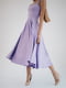 Платье-миди лавандового цвета с пышной юбкой | 6506388 | фото 3
