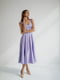 Платье-миди лавандового цвета с пышной юбкой | 6506388 | фото 2