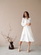 Платье-миди белое шелковое | 6506409 | фото 4