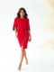 Платье красное с бахромой | 6506414 | фото 2