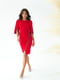 Платье красное с бахромой | 6506414 | фото 4