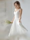 Нарядное платье-миди белого цвета | 6506439 | фото 5