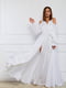 Вечернее белое платье из итальянского шелка | 6506608 | фото 2