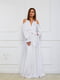 Вечернее белое платье из итальянского шелка | 6506608 | фото 3
