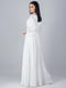 Платье шелковое белое | 6506612 | фото 3