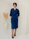 Синя стильна сукня на гудзиках | 6629755 | фото 2