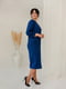Синя стильна сукня на гудзиках | 6629755 | фото 3