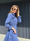 Модна синя сукня-міді на гудзиках | 6629772 | фото 4