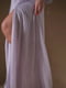 Лавандовое платье длиной в пол с длинными рукавами | 6629799 | фото 5