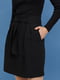 Черная юбка из струящейся ткани со съемным поясом | 6133520 | фото 6