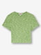 Укорочена футболка зеленого кольору | 6255346 | фото 4