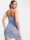 Сукня-міні синя принтована | 6303458 | фото 3