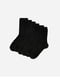 Набір чорних однотонних високих шкарпеток (6 пар) | 6303503 | фото 2