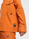 Оранжевая куртка без подкладки на контрастных черных пуговках | 6303516 | фото 4