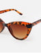 Коричневые солнцезащитные очки силуэта кошачий глаз | 6303523 | фото 2