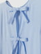 Блуза блакитна з пишними рукавами до ліктя | 6303538 | фото 2