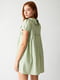 Платье зеленое с воротником | 6303613 | фото 2