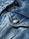 Голубая  джинсовая куртка класического кроя | 6630329 | фото 7