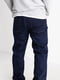 Прямі темно-сині джинси на флісі | 6630331 | фото 6