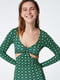 Сукня зелена принтована | 6630502 | фото 4
