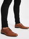 Кожаные коричневые туфли на шнурках | 6630546 | фото 3