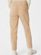Вельветовые брюки бежевого цвета | 6630739 | фото 3