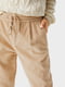 Вельветовые брюки бежевого цвета | 6630739 | фото 4