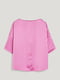 Розовая блуза оверсайз из сатина | 6630749 | фото 6