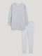 Пижама: серый свишот и штаны | 6630753 | фото 3