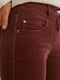 Вельветовые брюки бордового  цвета | 6630759 | фото 4