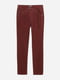 Вельветовые брюки бордового  цвета | 6630759 | фото 5