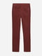 Вельветовые брюки бордового  цвета | 6630759 | фото 6