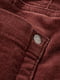 Вельветовые брюки бордового  цвета | 6630759 | фото 7