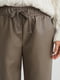Прямые брюки из эко кожи | 6630799 | фото 4
