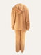 Плюшевий костюм коричневого оттенка: худи, штаны | 6630845 | фото 2